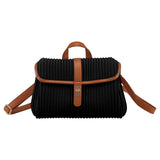 Women’s Pleated Shoulder Backpack Lightweight Fashion Crossbody Handbag with Adjustable Strap SparkelsSparkels