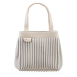 Elegant Pleated Mini Tote Handbag Lightweight Fashion Shoulder & Hand Carry Bag for Women SparkelsSparkels