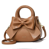 Cute Bowknot Mini Handbag for Women Luxury PU Leather Crossbody Shoulder Bag & Top Handle Purse SparkelsSparkels