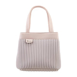 Elegant Pleated Mini Tote Handbag Lightweight Fashion Shoulder & Hand Carry Bag for Women SparkelsSparkels