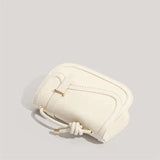 Minimalist Saddle Crossbody Bag for Women Elegant Small PU Leather Shoulder Purse SparkelsSparkels