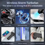 130000 RPM Rechargeable Turbo Fan & Mini Vacuum Cleaner with Car Jump Starter