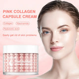 Mooyam Pink Collagen Capsule Night Cream Hyaluronic Acid & Niacinamide Deep Moisturizing Brightening Face Cream (140g) SparkelsSparkels