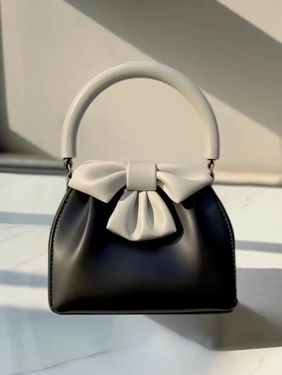 Luxury Bow Handle Mini Handbag for Women SparkelsSparkels