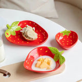 Strawberry Ceramic Serving Plate & Bowl Collection