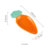 Carrot Shaped Ceramic Serving Plate & Bowl Collection