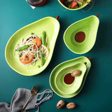 Avocado Shaped Ceramic Serving Bowl