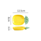 Pineapple Shaped Ceramic Serving Plate Collection