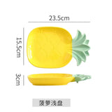 Pineapple Shaped Ceramic Serving Plate Collection