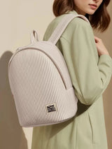 Minimalist Pleated Backpack for Women Lightweight Fashion Travel & Casual Daypack SparkelsSparkels