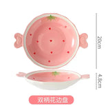 Strawberry Sweetheart Ceramic Serving Bowl