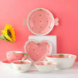 Strawberry Sweetheart Ceramic Serving Bowl