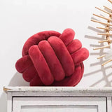 Plush Knot Ball Cushion PillowDecorative Throw Pillow for Sofa & Bed Soft Knot Ball Toy Cushion