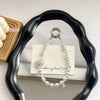 Crystal Pearl Beaded Keychain