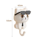 Self Adhesive Glasses Kitty Key Hanging Hook