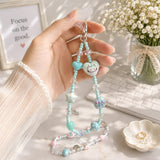 Kawaii Pastel Charm Beaded Keychain