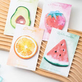 Brush Gradient Color Fruit Shape Sticky Notes