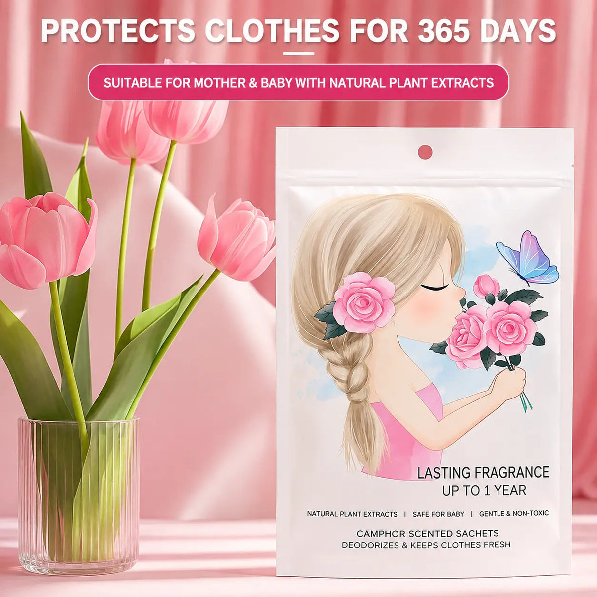 Long Lasting Camphor Scented Wardrobe Freshener Sachets
