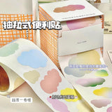1pc Colorful Cloud Rainbow Sticky Note Bookmark Memo Pad