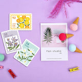 500 Pcs Roll of Pretty Flower Pattern Stickers 5 Styles for Scrapbooking, Diary & Album Decoration