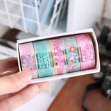 Floral Transparent Sticky Tape