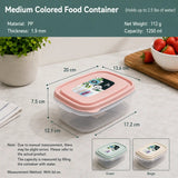 3-Piece Rectangular Food Storage Container Set with Lids