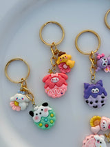 Kawaii Character Keychain Collection Adorable Pastel Charms