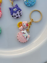 Kawaii Character Keychain Collection Adorable Pastel Charms