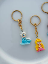 Fairytale Princess Keychain Set Adorable Royal Charms