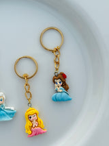 Fairytale Princess Keychain Set Adorable Royal Charms