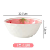Strawberry Sweetheart Ceramic Serving Bowl 22