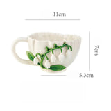 Lily of the Valley Ceramic Tea Cup & Saucer Set SparkelsSparkels
