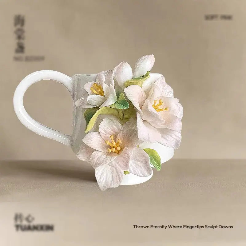 Bloom Sculpted Ceramic Mug SparkelsSparkels
