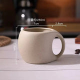 Minimalist Stoneware Ceramic Cup & Saucer SparkelsSparkels