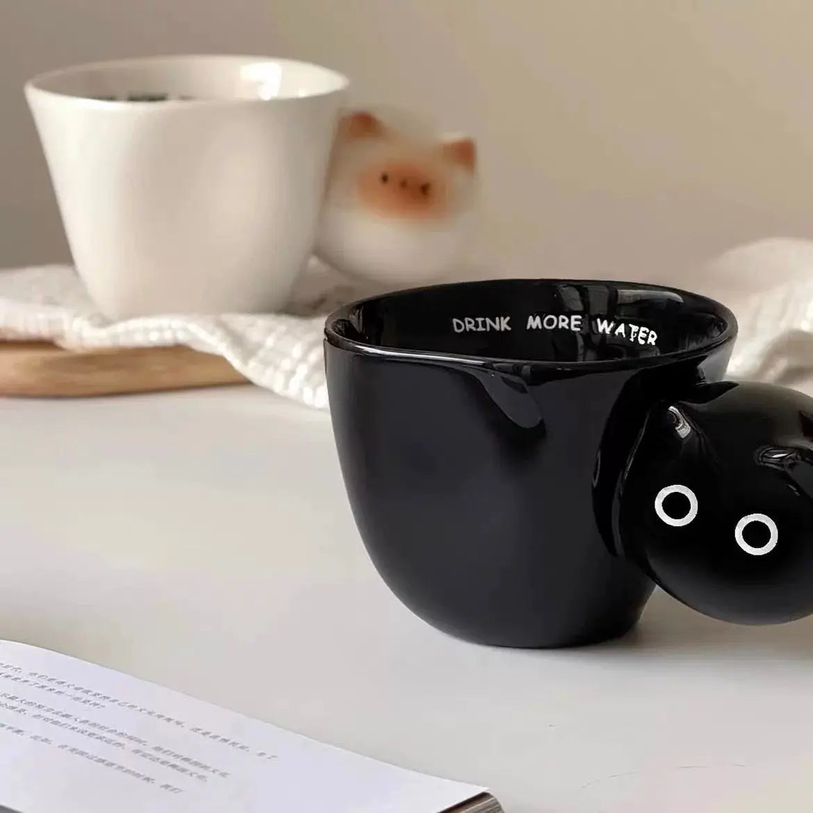 Peekaboo Cat Ceramic Mug SparkelsSparkels