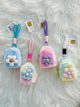 Cute Flower Mini Backpack Keychain Pouch SparkelsSparkels