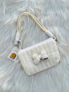 Cute Pastel Bow Mini Handbag Soft Girl Small Purse for Girls SparkelsSparkels