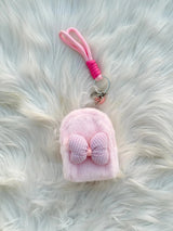 Cute Fluffy Mini Backpack Coin Pouch Keychain SparkelsSparkels