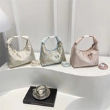 Elegant Jacquard Hobo Shoulder Bag Vintage Floral Crossbody Handbag for Women