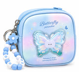 Butterfly Paradise Mini Coin Purse with Beaded Keychain