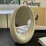 Modern Rotating Oval Vanity & Decorative Table Mirror