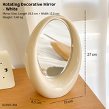 Modern Rotating Oval Vanity & Decorative Table Mirror