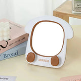 Cute Toast Shaped Adjustable Cosmetic Table Mirror