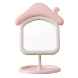 Cute Mushroom House Vanity Mirror with Jewelry Storage Tray