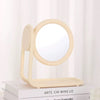 Pastel Rotating Double Sided Round Vanity Mirror with Storage Tray