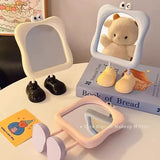 Cute Bigfoot Cartoon Standing Makeup Mirror