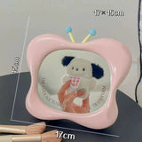 Cute Butterfly Shaped Table Mirror Pastel Vanity Mirror