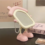 Cute Cartoon House Table Mirror Standing Makeup Mirror