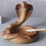 Cobra Snake Ashtray Creative Resin Cigarette Holder & Home Decor Ornament