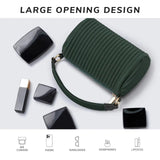 Pleated Mini Handbag Lightweight & Trendy Shoulder Purse SparkelsSparkels